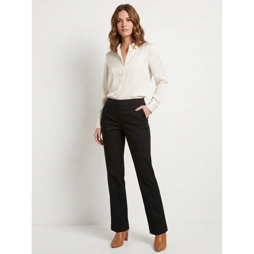 Banana Republic Martin Black Stretch Straight Leg Dress Pants Womens 8 165555-00
